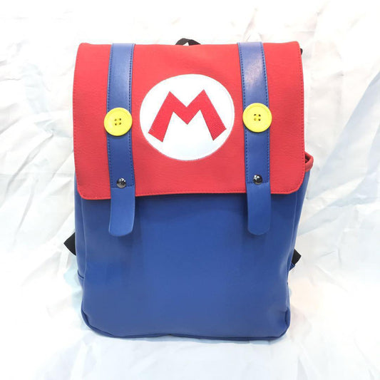 Super Mario Symbool Pu-lederen Rugtas
